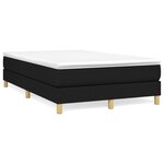 vidaXL Cadre de lit Noir 120x200 cm Tissu