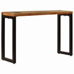 vidaXL Table console 120x35x76 cm Bois de récupération solide et acier