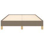 vidaXL Cadre de lit taupe 120x190 cm tissu