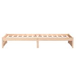 vidaXL Cadre de lit Blanc Bois massif 100x200 cm