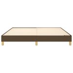 vidaXL Cadre de lit Marron foncé 180x200 cm Tissu
