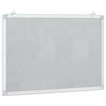 vidaXL Tableau blanc magnétique 40x30x1 7 cm aluminium