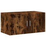 vidaXL Armoire murale chêne fumé 80x42 5x40 cm bois d'ingénierie