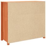 vidaXL Armoire latérale cire marron 100x40x90 cm bois de pin massif