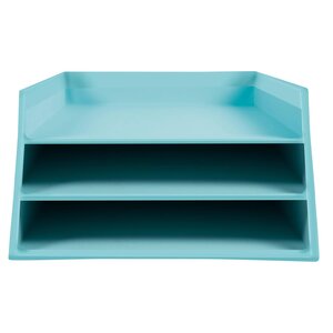 Corbeille À Courrier Combo 3 Niveaux Carton Aquarel - Couleurs Assorties - Exacompta