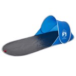 vidaXL Tente de plage bleu azuré escamotable imperméable