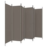 vidaXL Cloison de séparation 6 panneaux Anthracite 300x220 cm Tissu