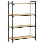 vidaXL Bibliothèque à 4 niveaux chêne sonoma 80x30x120 cm