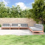 vidaXL Salon de jardin 6 Pièces bois massif douglas