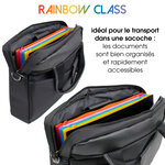 Trieur accordéon 12 positions - Format A4 - Rainbow Class