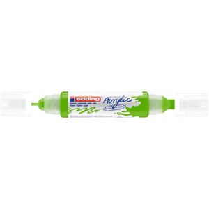Marqueur acryl 3d dble pointe 5400 vert jaune 2-3 mm  5-10 mm EDDING