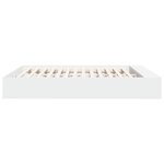 vidaXL Cadre de lit blanc 180x200 cm bois d'ingénierie