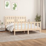 vidaXL Cadre de lit sans matelas bois massif de pin 160x200 cm