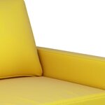 vidaXL Ensemble de canapés 2 Pièces avec coussins Jaune Velours
