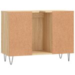vidaXL Armoire salle de bain chêne sonoma 80x33x60cm bois d'ingénierie