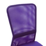 Chaise fauteuil siège de bureau informatique étude Violet 44 x 52 x 100 cm tissu en maille pourpre 02_0024074