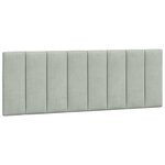 vidaXL Lit avec matelas gris clair 140x200 cm velours