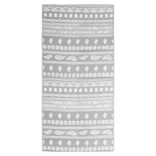 vidaXL Tapis d'extérieur Gris 80x150 cm PP