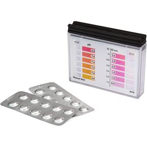 Steinbach 079000 - Kit d'analyse PH et Chlore pour la piscine 2x10 tablettes