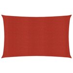 vidaXL Voile d'ombrage 160 g/m² Rouge 3x6 m PEHD