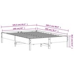 vidaXL Cadre de lit sans matelas 160x200 cm bois massif de pin