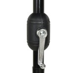 vidaXL Parasol de jardin à 3 niveaux avec mât en aluminium noir 2 5 m