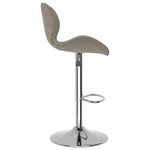 vidaXL Tabourets de bar lot de 2 gris clair velours
