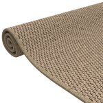 vidaXL Tapis de couloir aspect sisal sable 80x150 cm