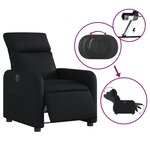 vidaXL Fauteuil inclinable électrique Noir Similicuir