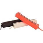 Mini trousse en similicuir marron