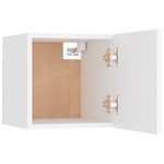 vidaXL Tables de chevet 2 Pièces Blanc 30 5x30x30 cm Bois d'ingénierie