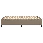 vidaXL Cadre de lit Taupe 140x190 cm Tissu