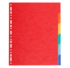 Jeu de 6 intercalaires en carton 220 g Format A4 maxi EXACOMPTA