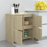 vidaXL Buffet Chêne sonoma 70x41x75 cm Bois d'ingénierie