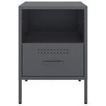 vidaXL Tables de chevet 2 Pièces anthracite 36x39x50 5 cm