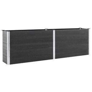 vidaXL Lit surélevé de jardin 200x100x91 cm WPC Gris