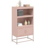 vidaXL Buffet haut jaune moutarde 68 5x38 5x107 cm acier