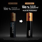 Duracell - NOUVEAU Piles alcalines AAA Optimum, 1.5 V LR03 MX2400, paquet de 4