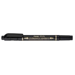 Marqueur permanent Pen  double pointe  noir PENTEL