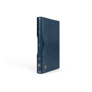 Classeur Premium cuir 32 pages avec étui de protection. Couleur - Bleu