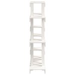 vidaXL Support à plantes Blanc 104 5x25x109 5 cm Bois massif de pin