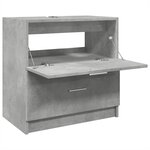 vidaXL Armoire d'évier gris béton 59x37x59 cm Bois d'ingénierie