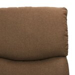 vidaXL Fauteuil de massage Taupe Tissu