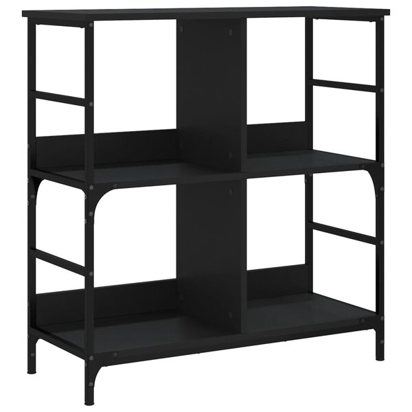vidaXL Bibliothèque noir 78 5x33x82 cm bois d'ingénierie