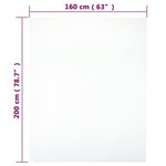 vidaXL Drap-housse Jersey Blanc 160x200 cm Coton