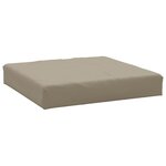 vidaXL Coussins de palette lot de 3 taupe tissu oxford