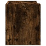 vidaXL Tables de chevet murales 2 Pièces chêne fumé 45x30x35 cm
