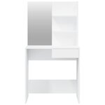 vidaXL Ensemble de coiffeuse Blanc 74 5x40x141 cm