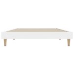 vidaXL Cadre de lit blanc 90x200 cm bois d'ingénierie