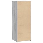 vidaXL Buffet haut sonoma gris 45x41x124 cm bois d'ingénierie